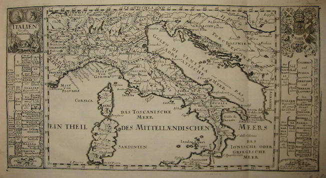 Bodenehr Gabriel (1664-1758) Italien für die Reisende 1715 ca. Augsburg